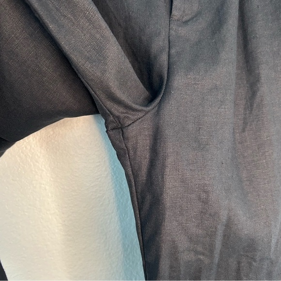 Reformation 100% linen pants black 10P - Picture 4 of 16